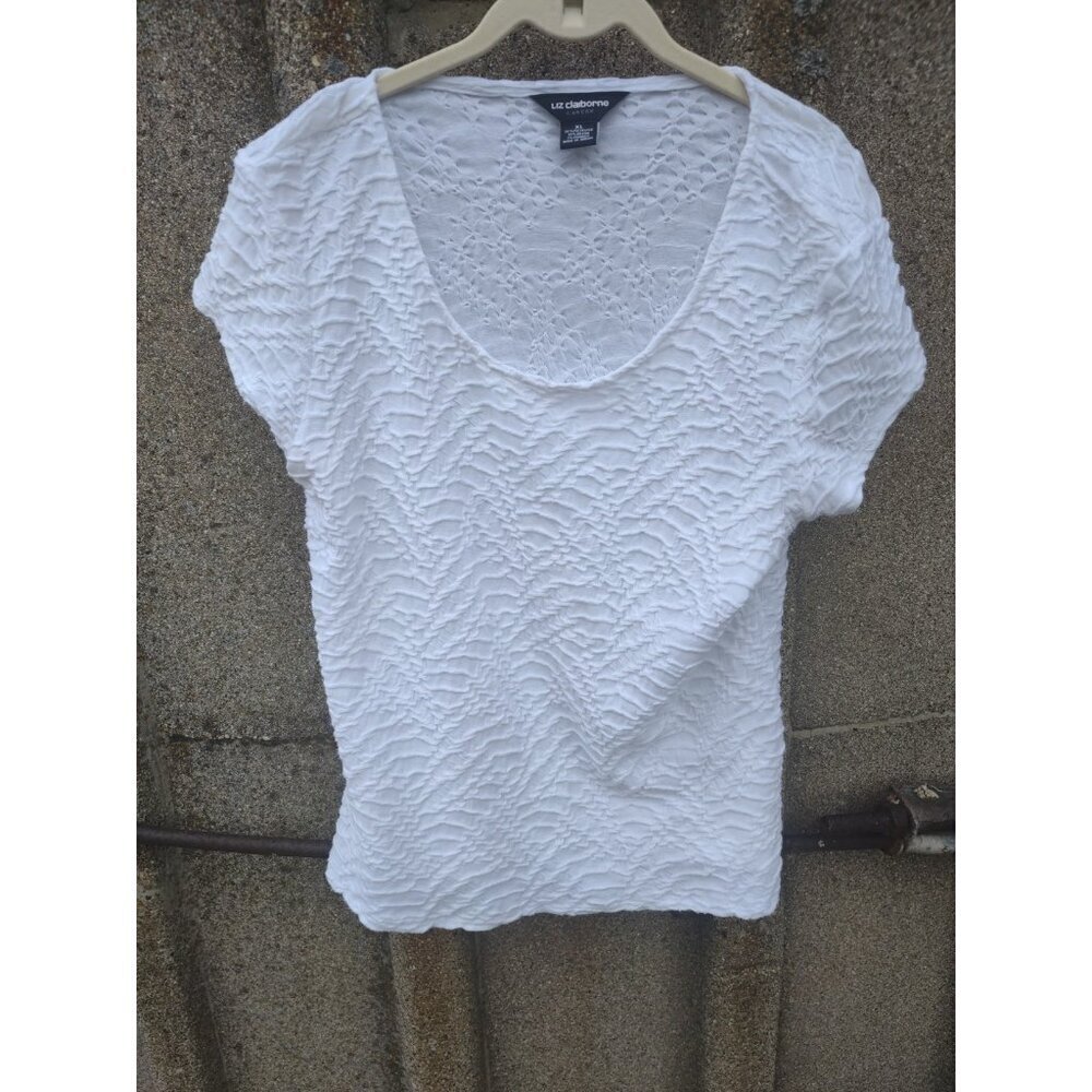 Liz Claiborne White Tee
